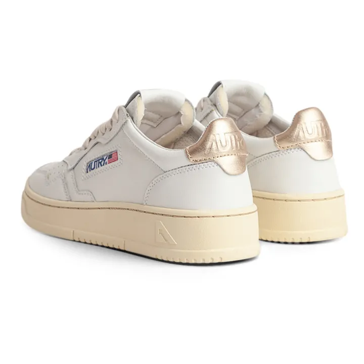 Autry Baskets Medalist Low Cuir | Doré