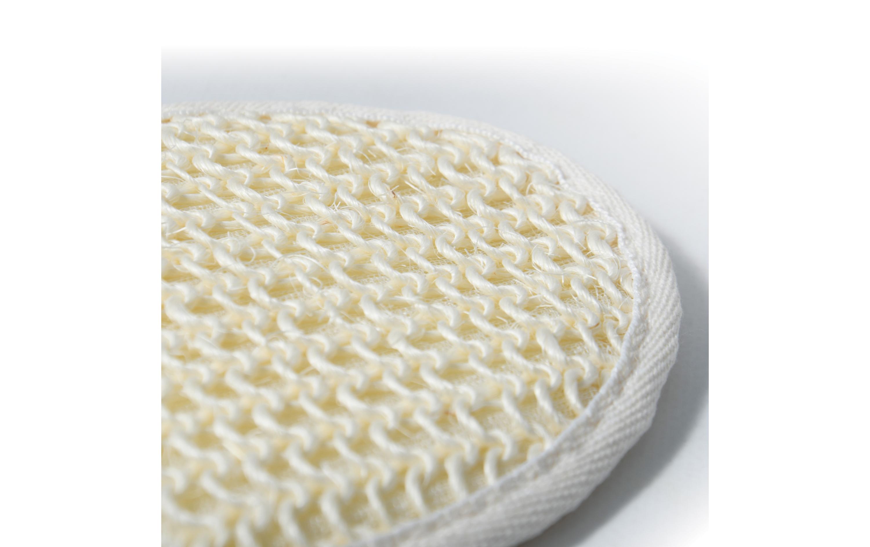 Peelinghandschuh aus Sisal 23.5 x 16 cm, WeissBadehandschuh