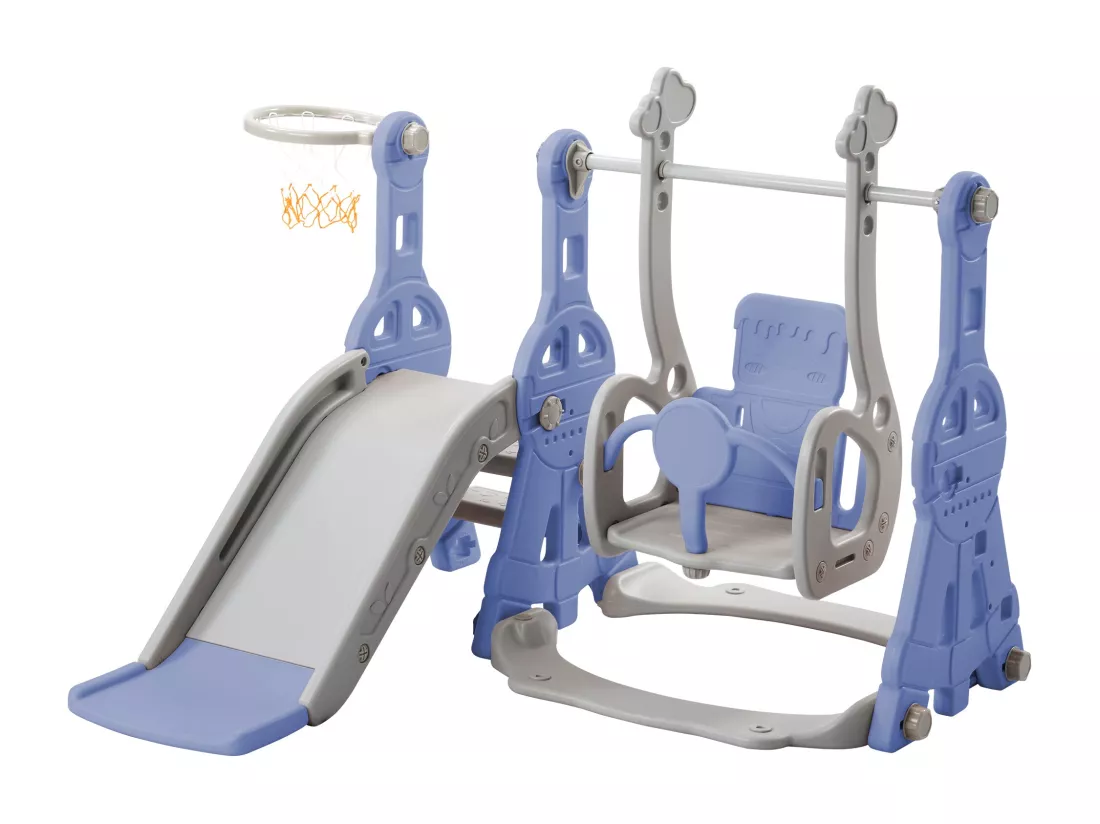 Toboggan pour enfants en pehd,d140cm×h120cm,violet