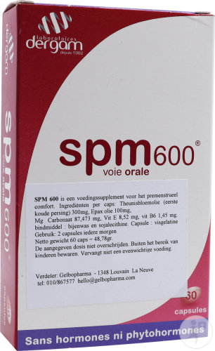 Dergam Spm 600 Sans Hormones 60 Gélules