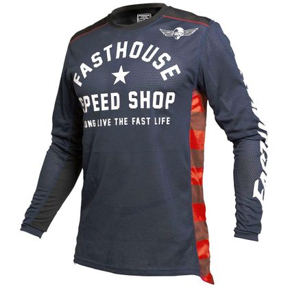Maillot cross FASTHOUSE ORIGINALS AIR COOLED NAVY/BLACK 2022 - Bleu