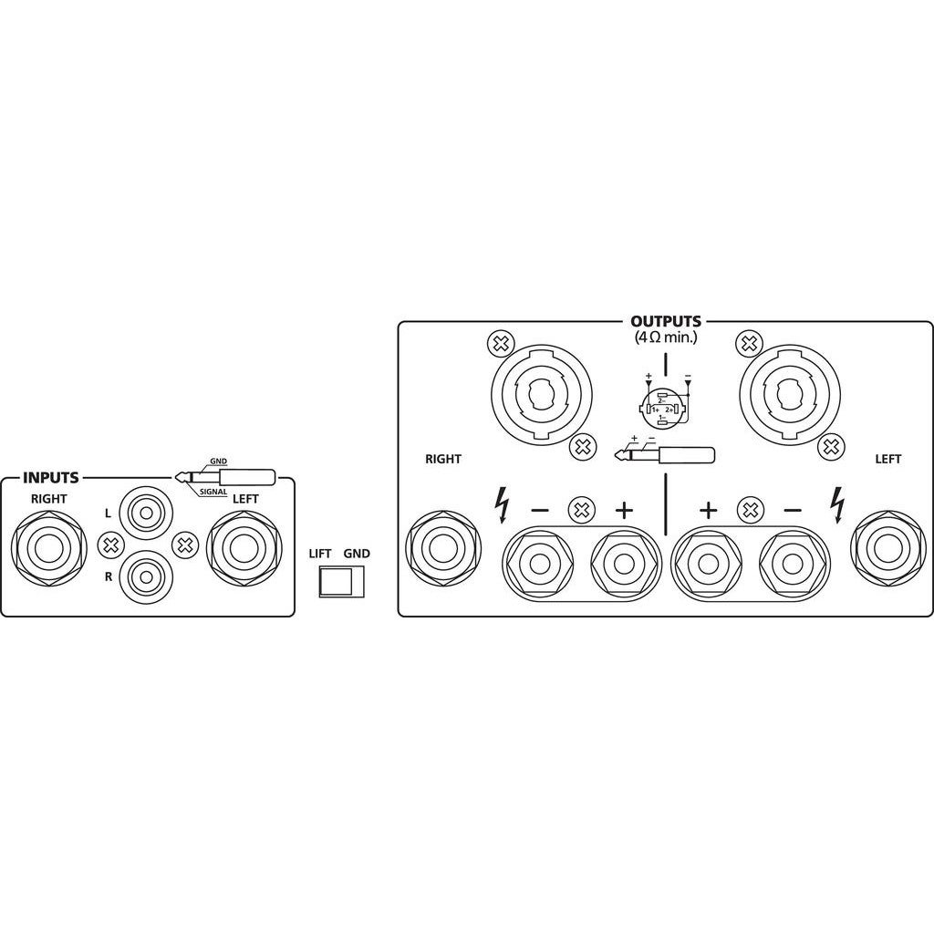 IMG Stageline STA-500 stereo PA-versterker, 600 watt
