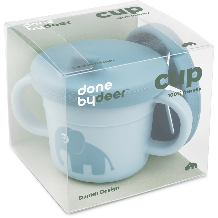 Done by Deer™ Snack & Trinkbecher Set Elphee Blau