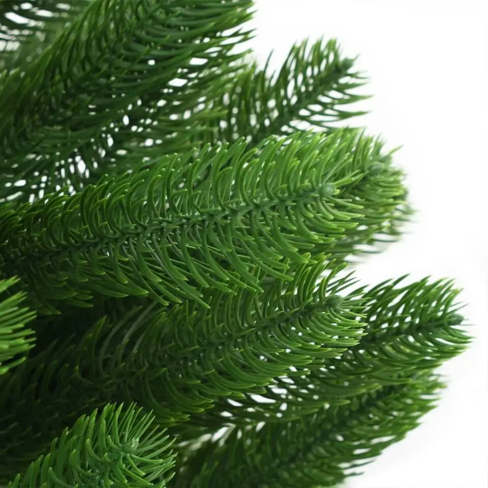 vidaXL Kunstkerstboom met verlichting en kerstballen 210 cm groen