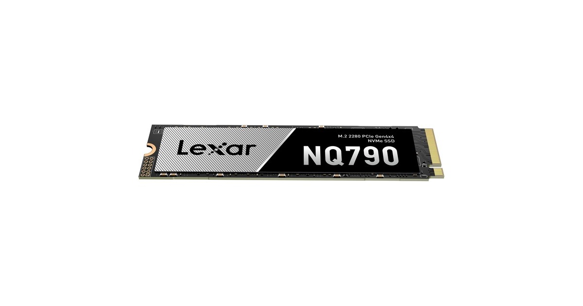 LexarNQ790 4 TB SSD  (Zwart/grijs, PCIe 4.0 x4, NVMe 1.4, M.2 2280)