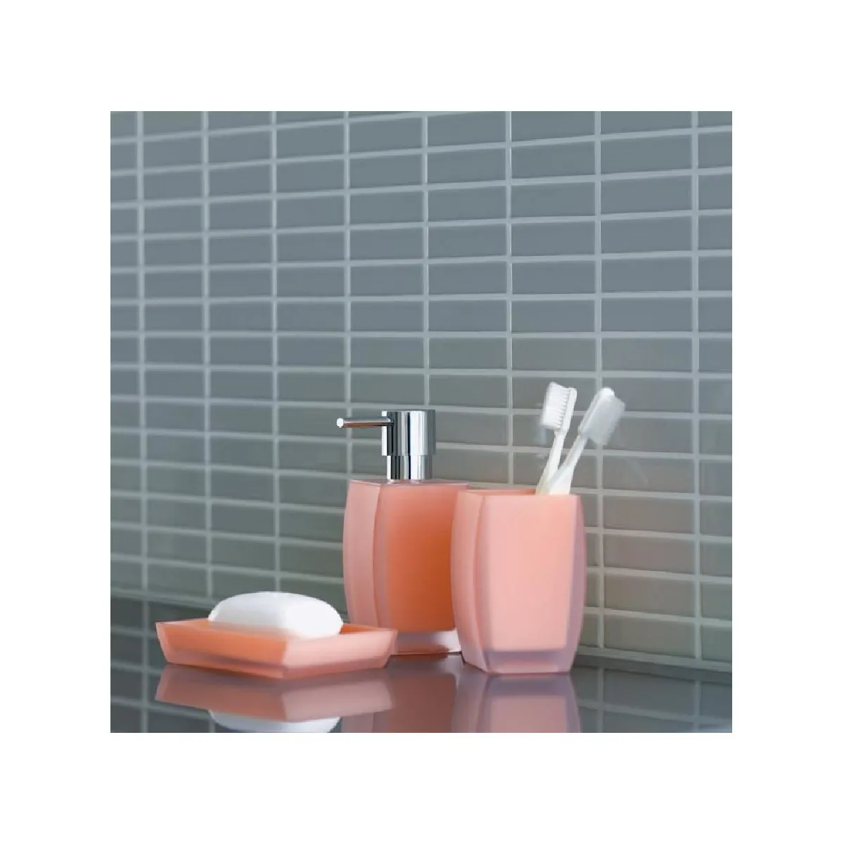 Porte-brosse à dents Spirella 'Freddo' - Rose