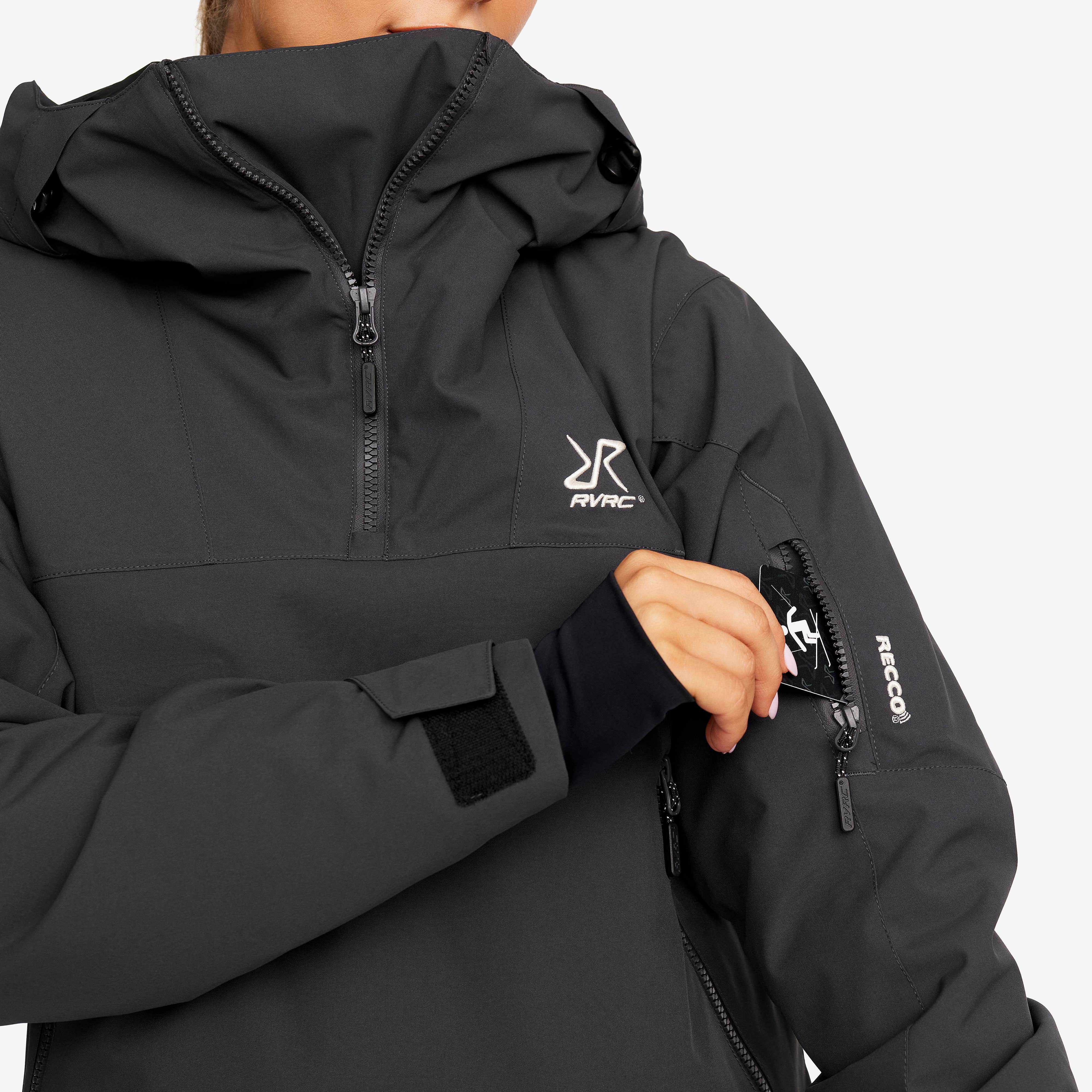 Halo 2L Insulated Ski Anorak Dame Anthracite