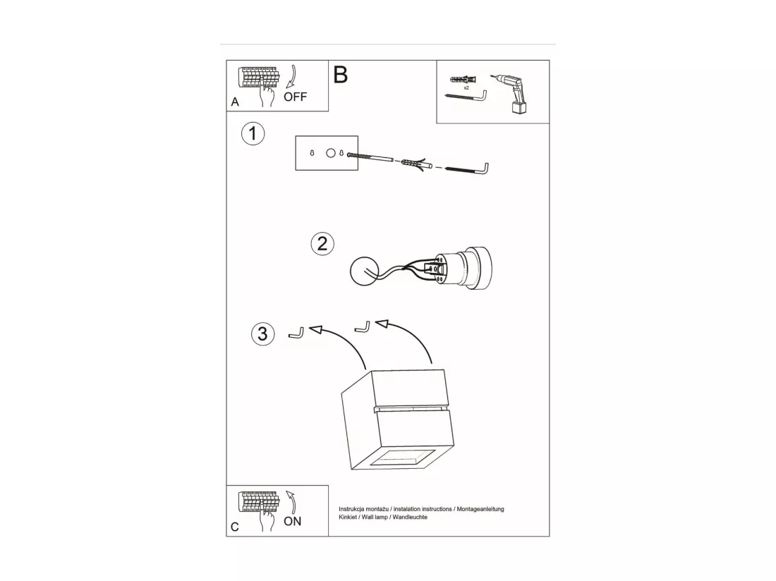 Sollux Applique murale à 1 ampoule en céramique blanche, E27