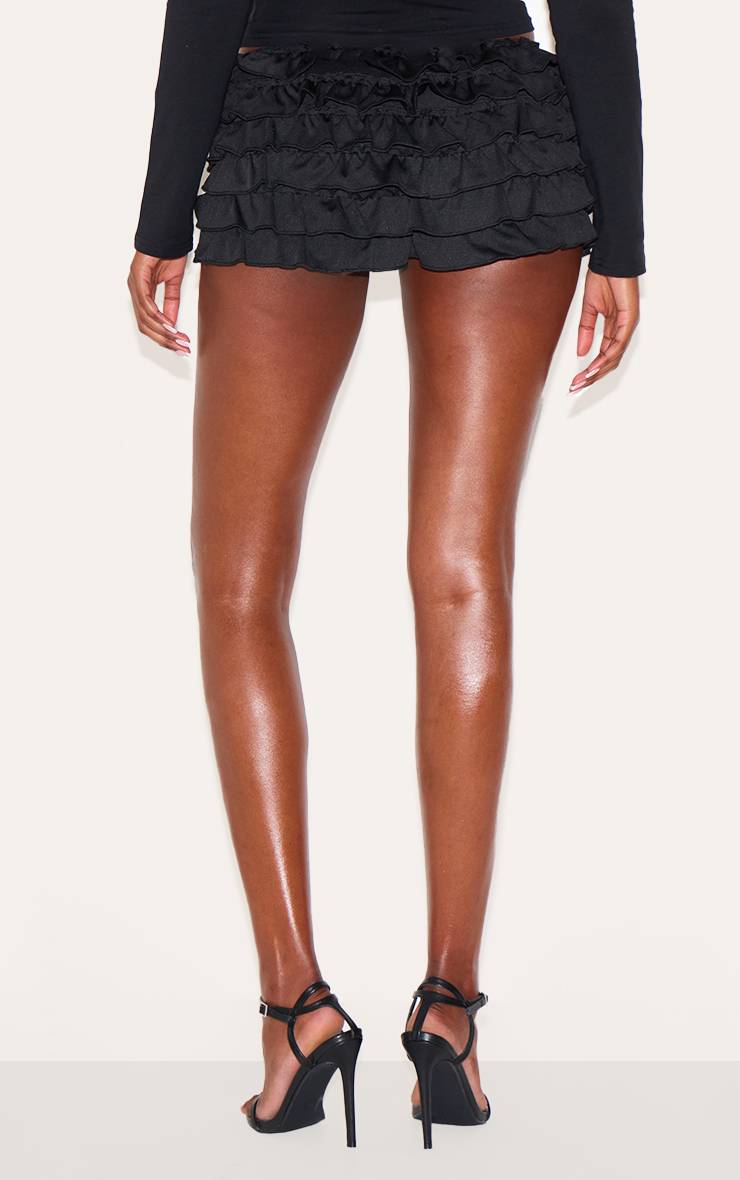 Noir Short Bloomer À Volants Extrêmes