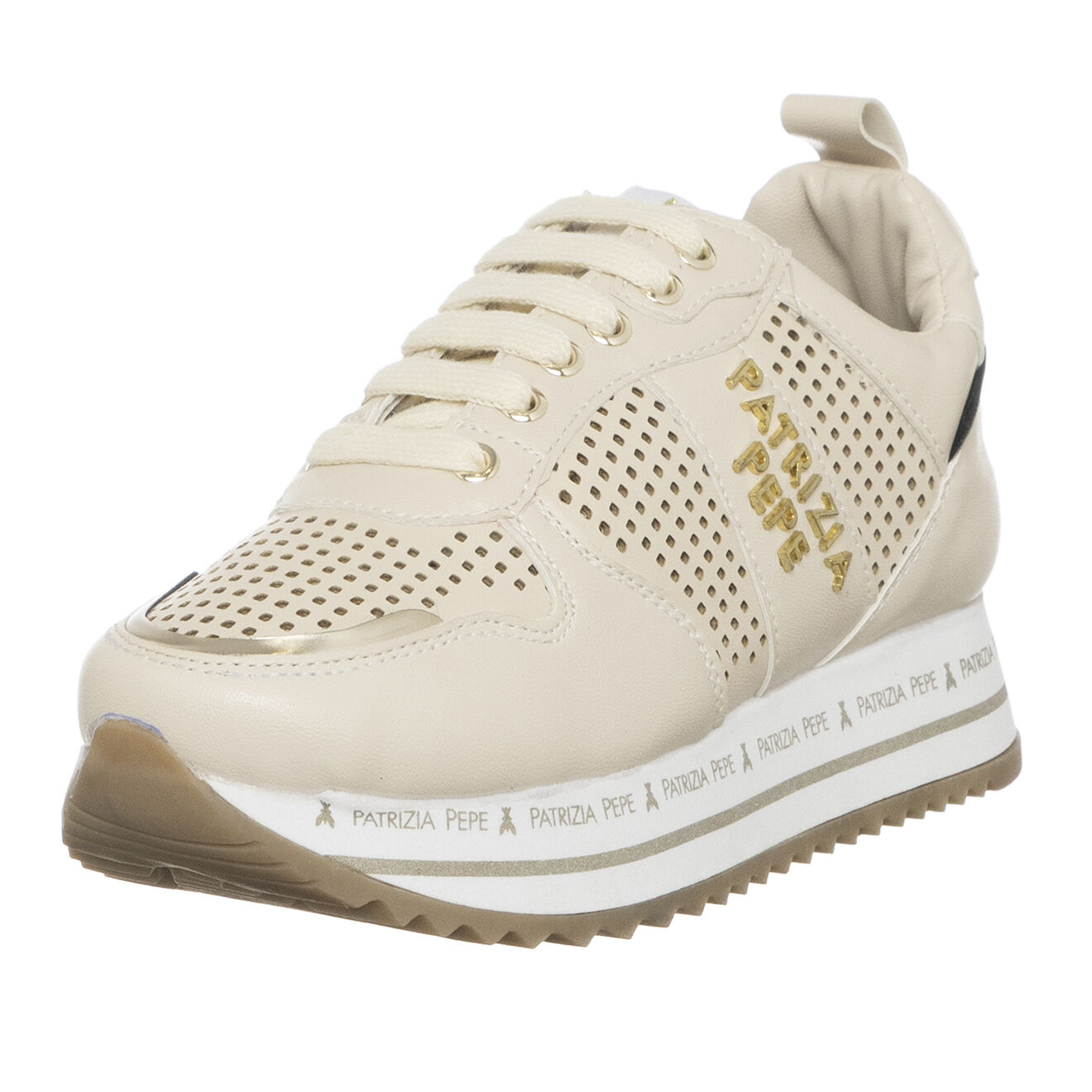Patrizia Pepe Sneakers Lola nude/blanc