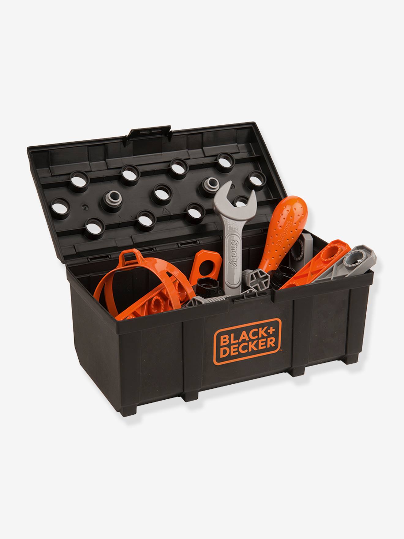Caminhão de ferramentas Black+Decker SMOBY, laranja/preto/cinza