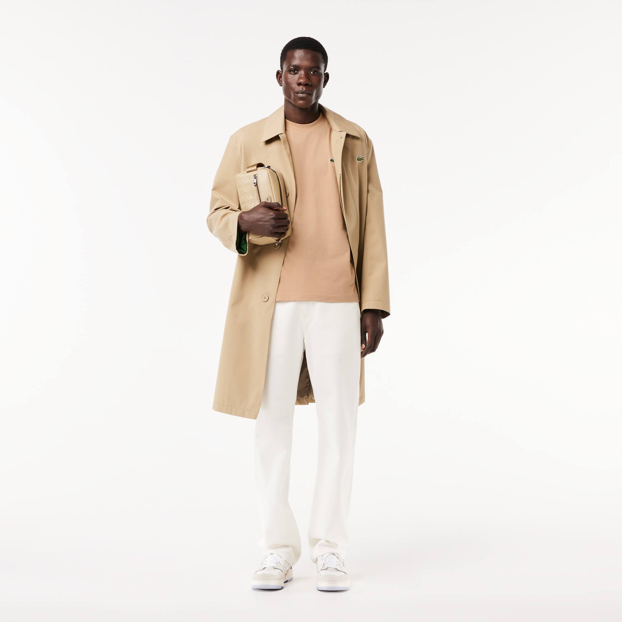 T-shirt classic fit en jersey de coton T-Shirts - Beige - Lacoste - Homme