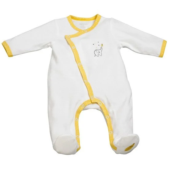 Babyfan pyjama en velours   Jaune        Naissance   de               Sauthon Baby's Sweet Home