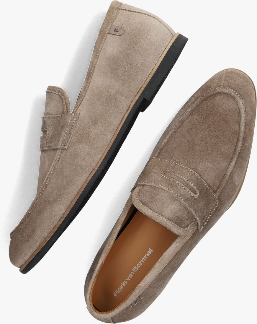 FLORIS VAN BOMMEL beige floris van bommel loafers sfm-40017