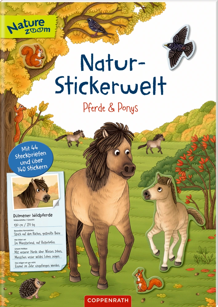 Nature Zoom / Natur-Stickerwelt - Pferde und Ponys