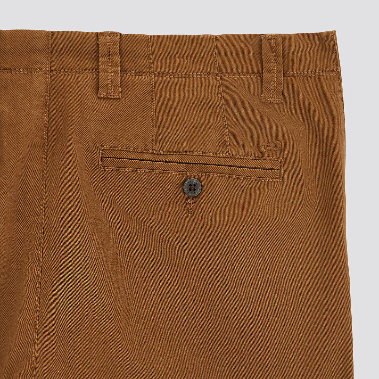 Pantalon chino slim Camel