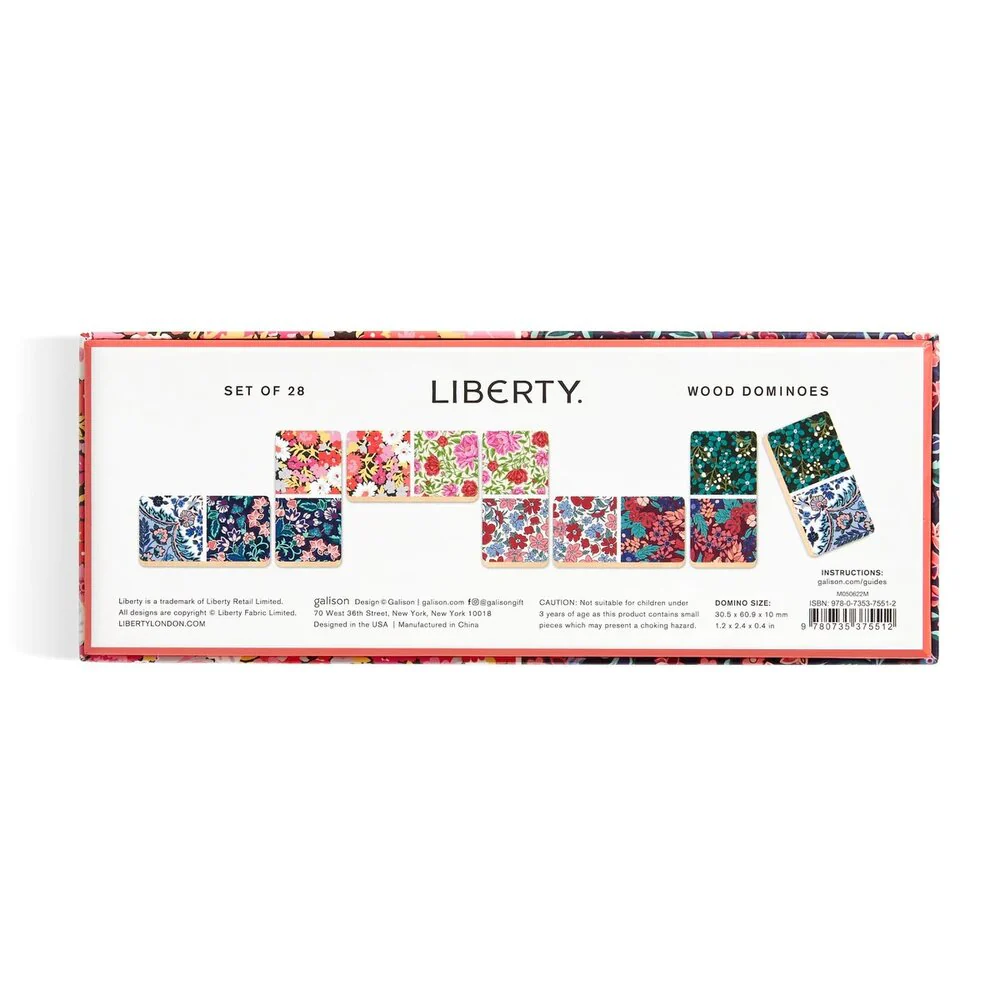 Zik Zak  Liberty Floral Wood domino