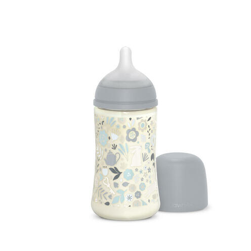 Biberon 270ml tétine SXPro M Wonderland Bleu - SUAVINEX