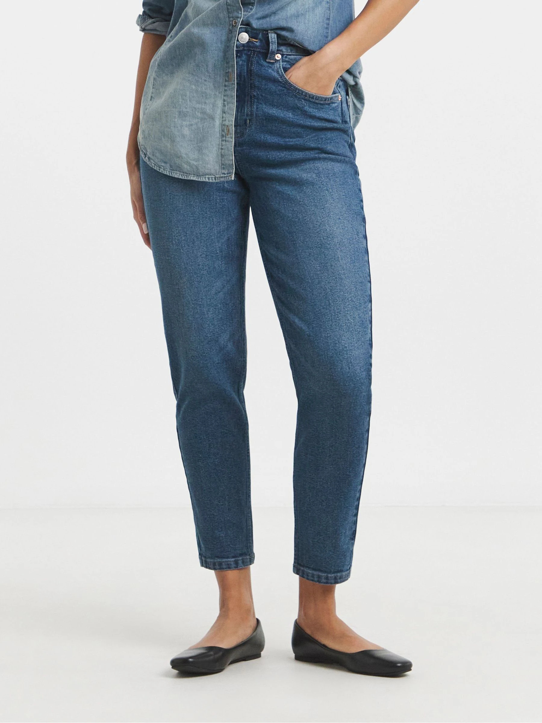 Blauw - Simply Be 99/1 Loose Mom Jeans