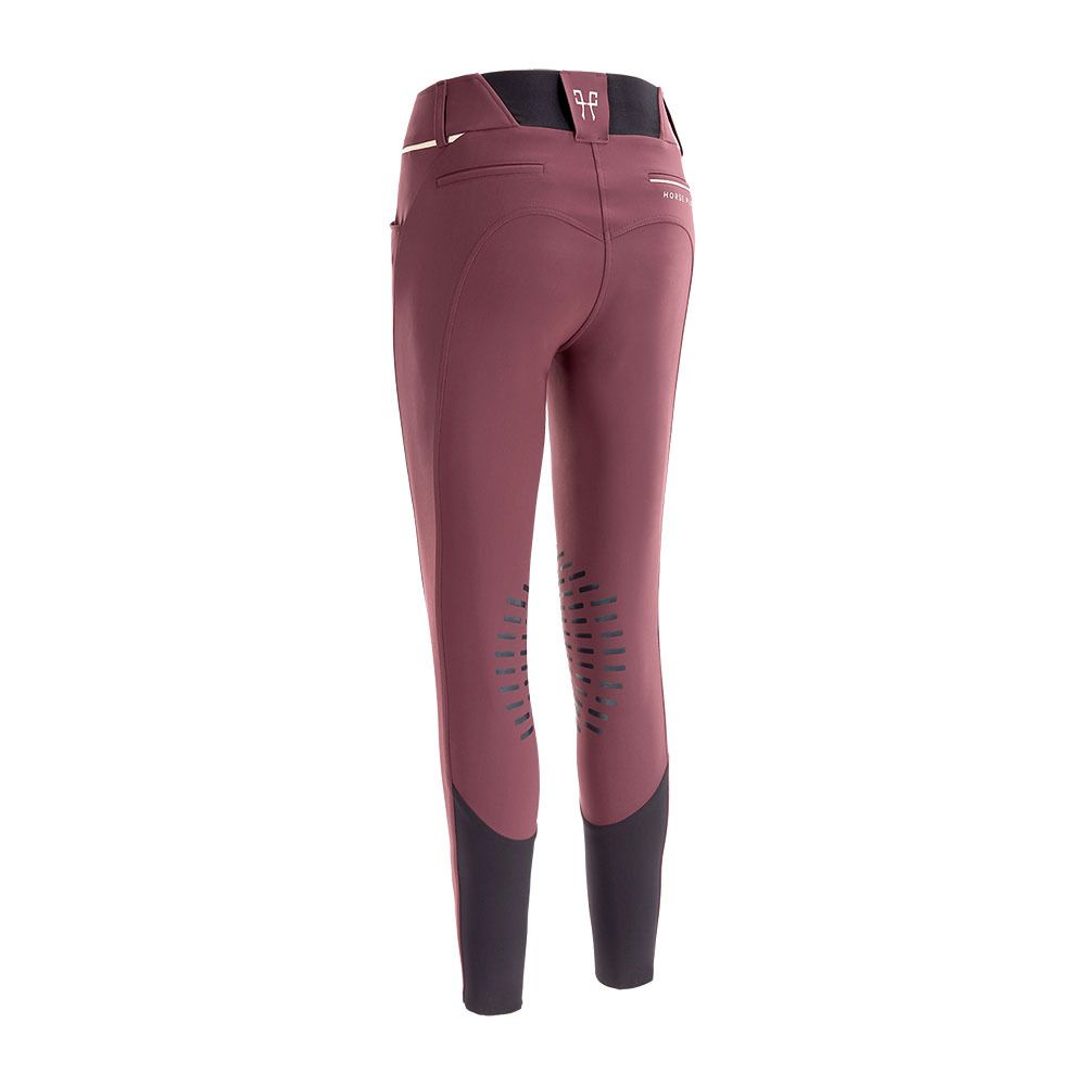 Horse Pilot X-DESIGN - Pantalon siliconé Femme burgundy