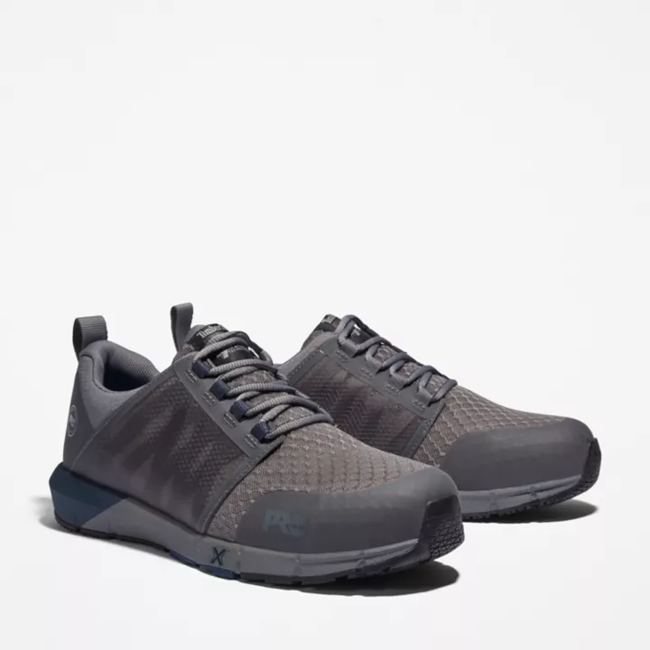Chaussure de travail à embout en alliage Radius pour homme en gris et bleu