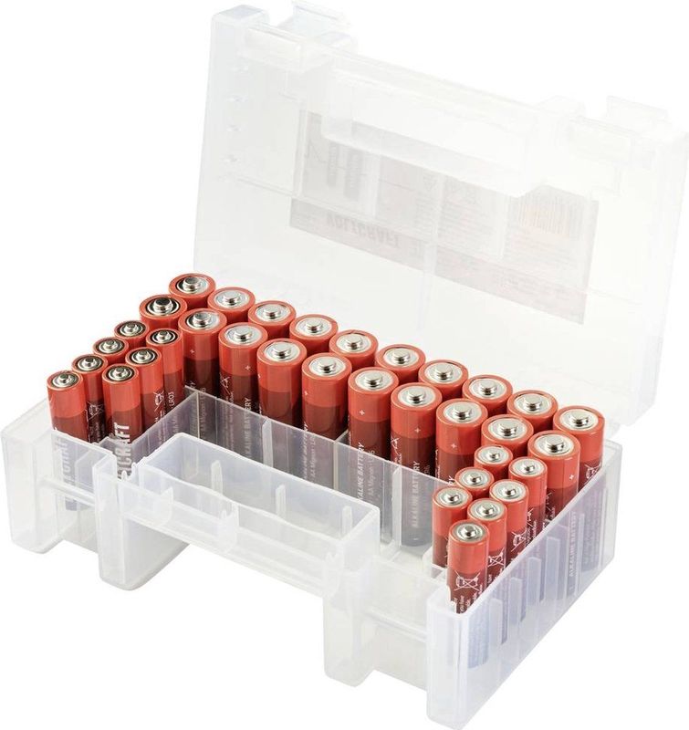 VOLTCRAFT Batterijset - AA - AAA - 34 Stuks - Incl. Box