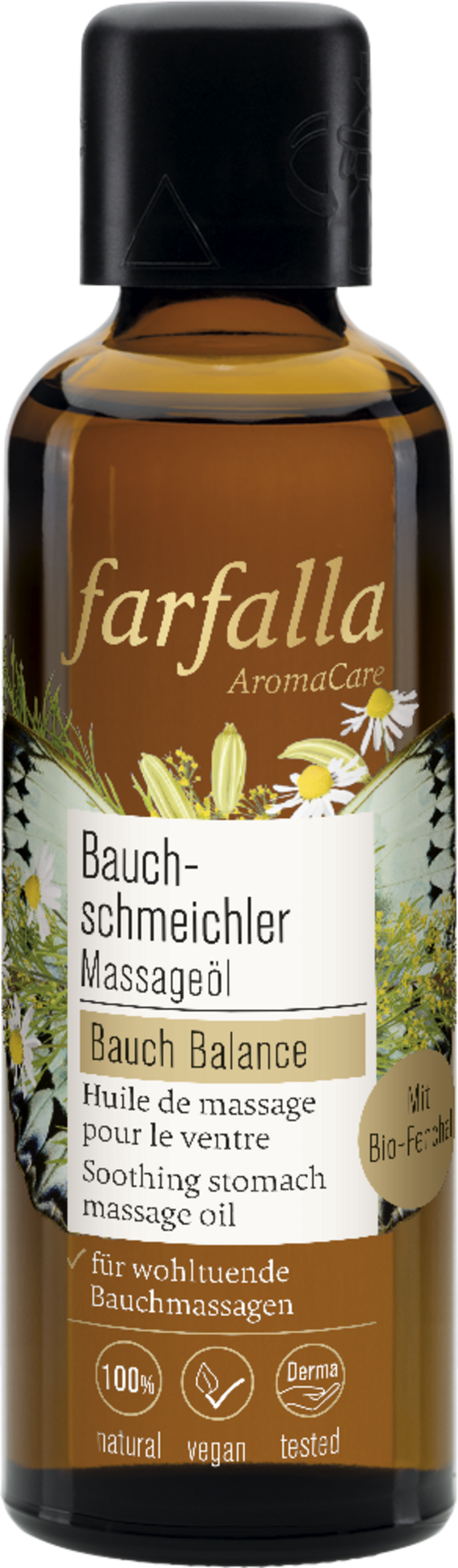 farfalla  Bauch Balance Bauchschmeichler Massageöl, 75 ml