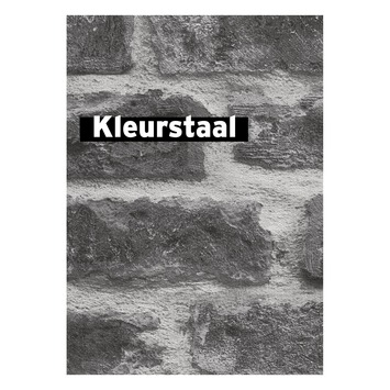 Behangstaal vliesbehang Stenen grijs 7668
