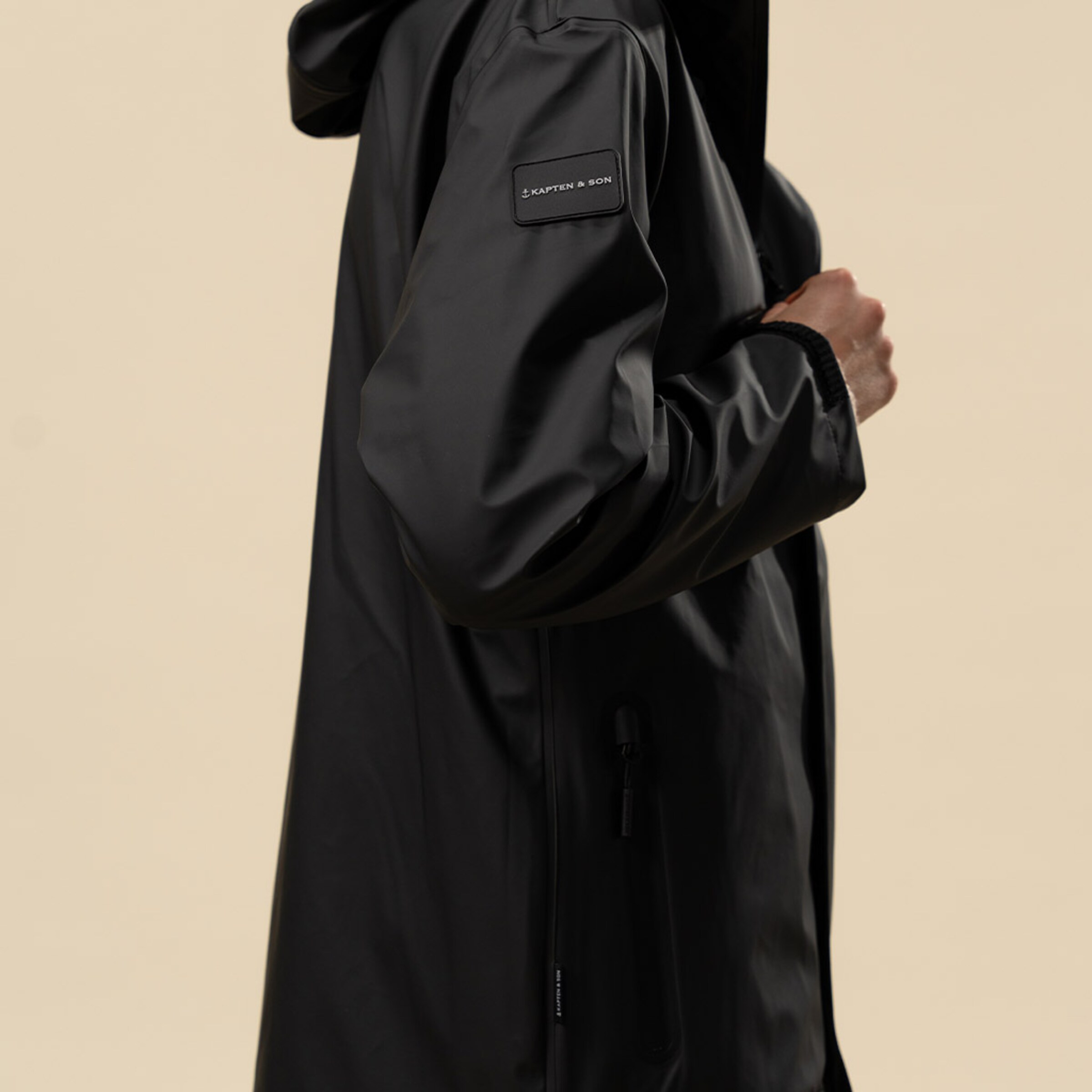 Everyday Rain Jacket Short Midnight Black