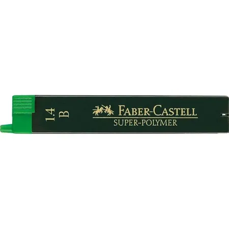 Faber-Castell Feinmine SUPER POLYMER, B, 1,4mm, 6 Stück