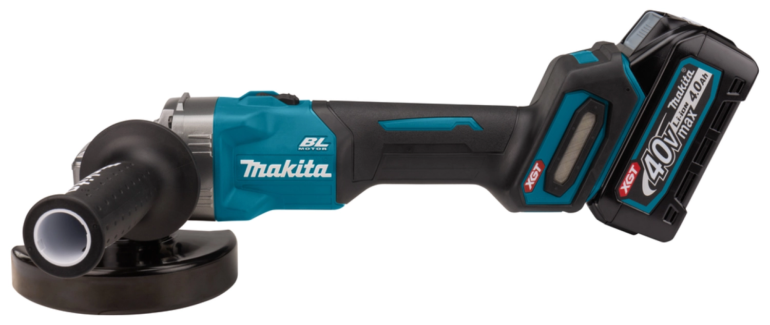 Makita GA008GM201 XGT 40V Max Li-Ion accu haakse slijper set (2x 4,0Ah) in Mbox - 125mm - koolborstelloos