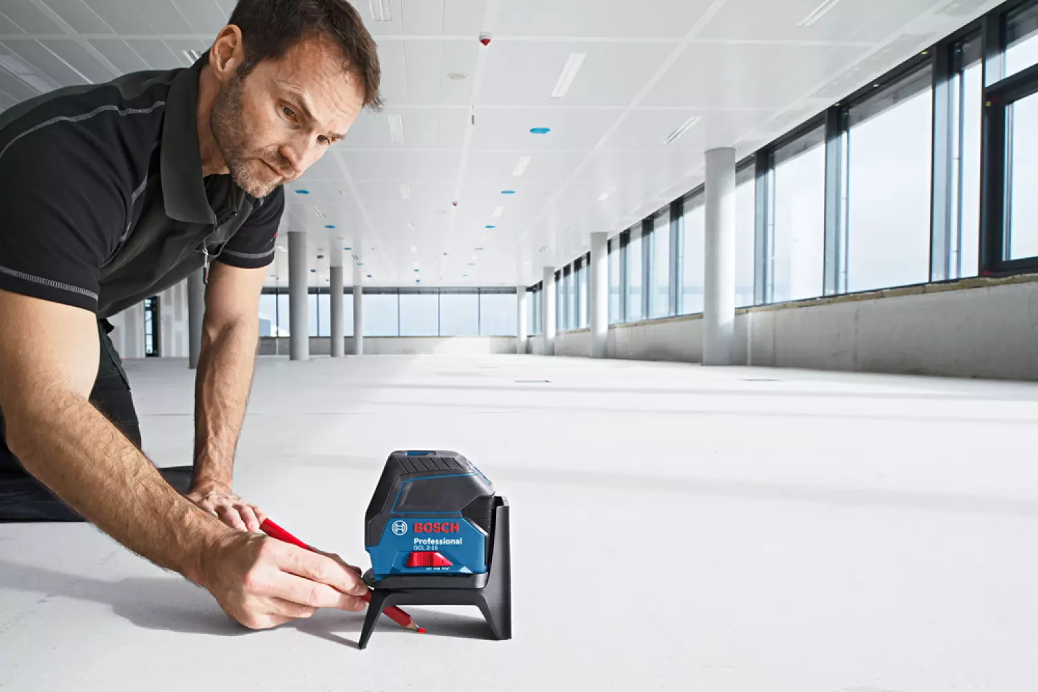 Bosch GCL 2-15 Kruislijnlaser met loodlijnfunctie in tas - 15m