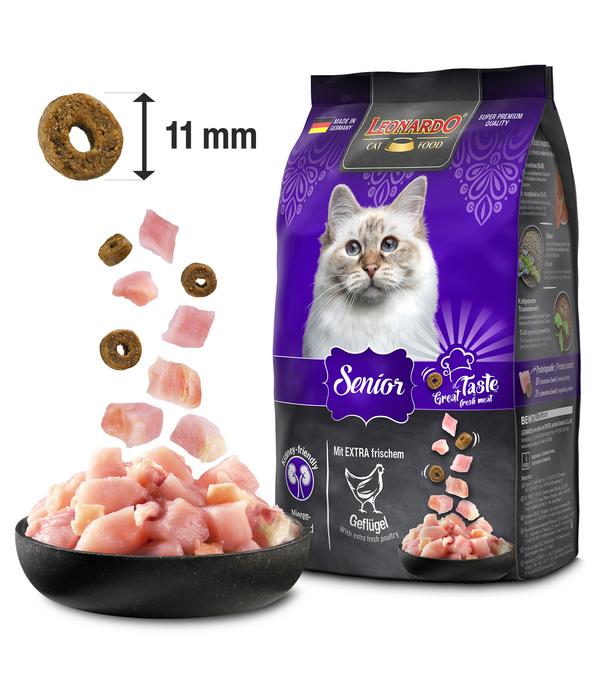 Leonardo Trockenfutter für Katzen Senior,