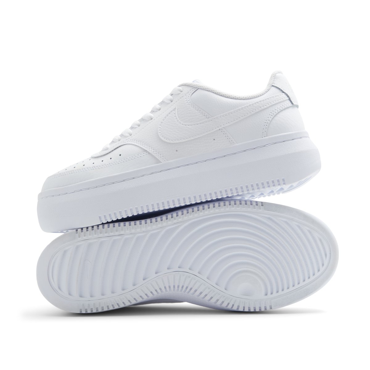 NIKE-Court vsn al-Baskets - Talon plat - Blanc