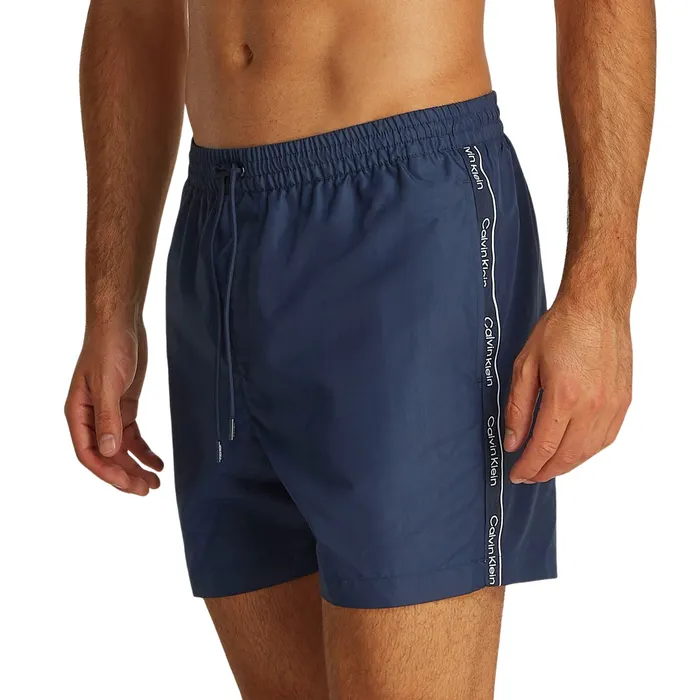 Calvin Klein Logo Tape Medium Drawstring Zwemshort Heren