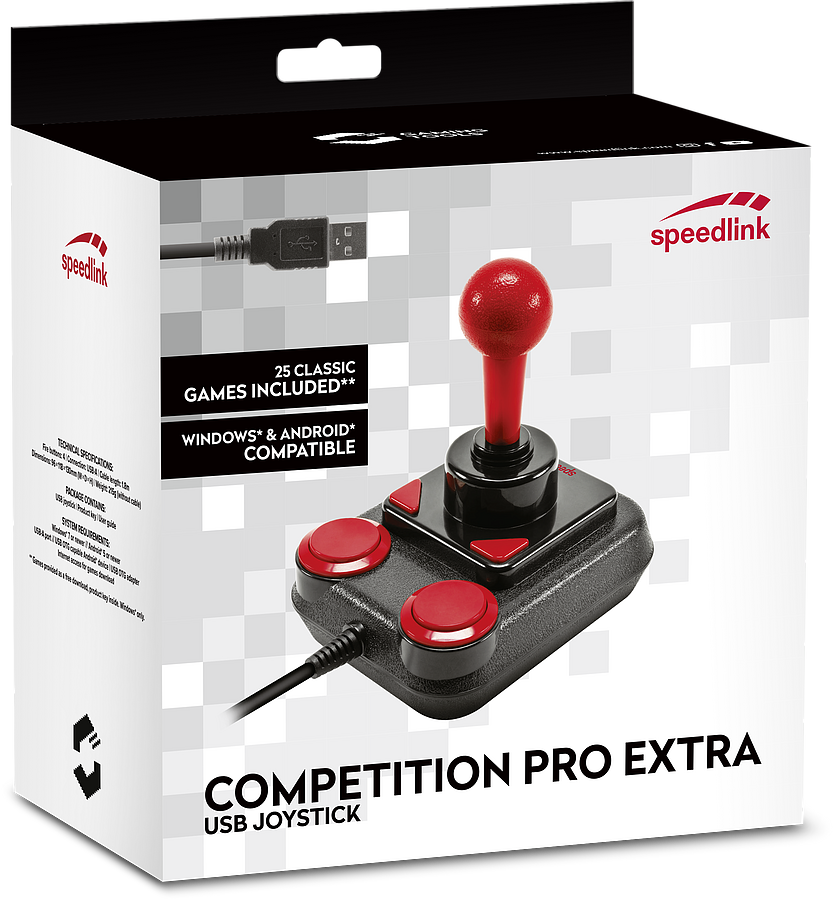 SPEEDLINK COMPETITION PRO EXTRA USB Joystick, black-red