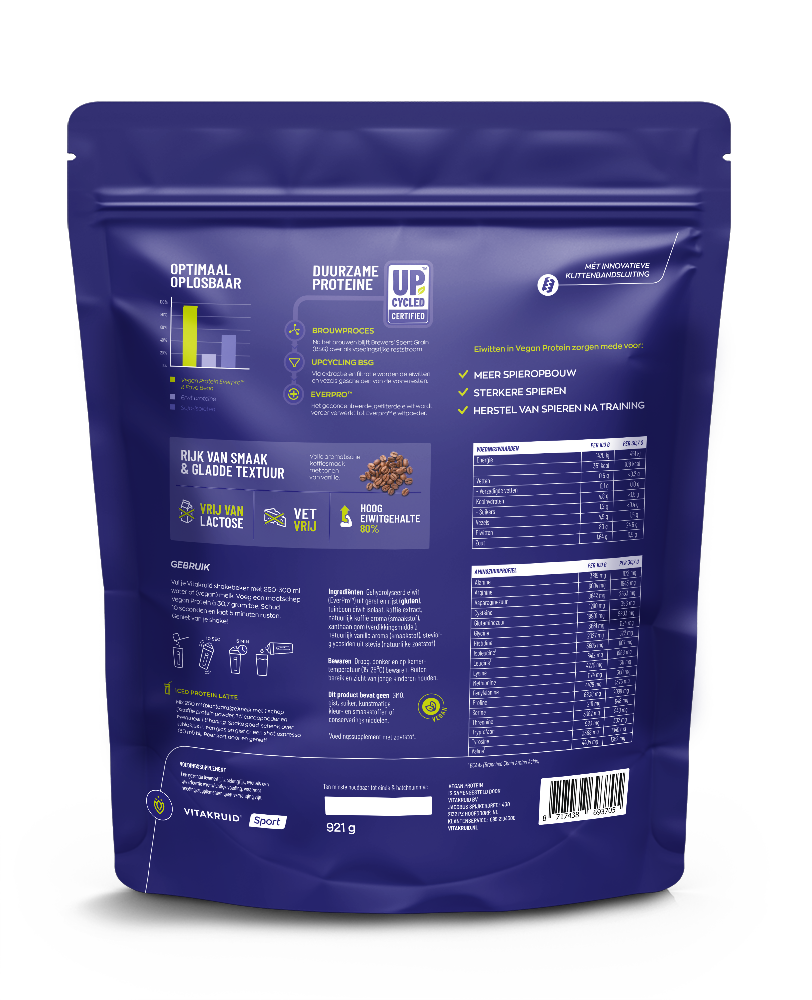 Vitakruid Vegan Protein – Ijskoffie (921 gr)