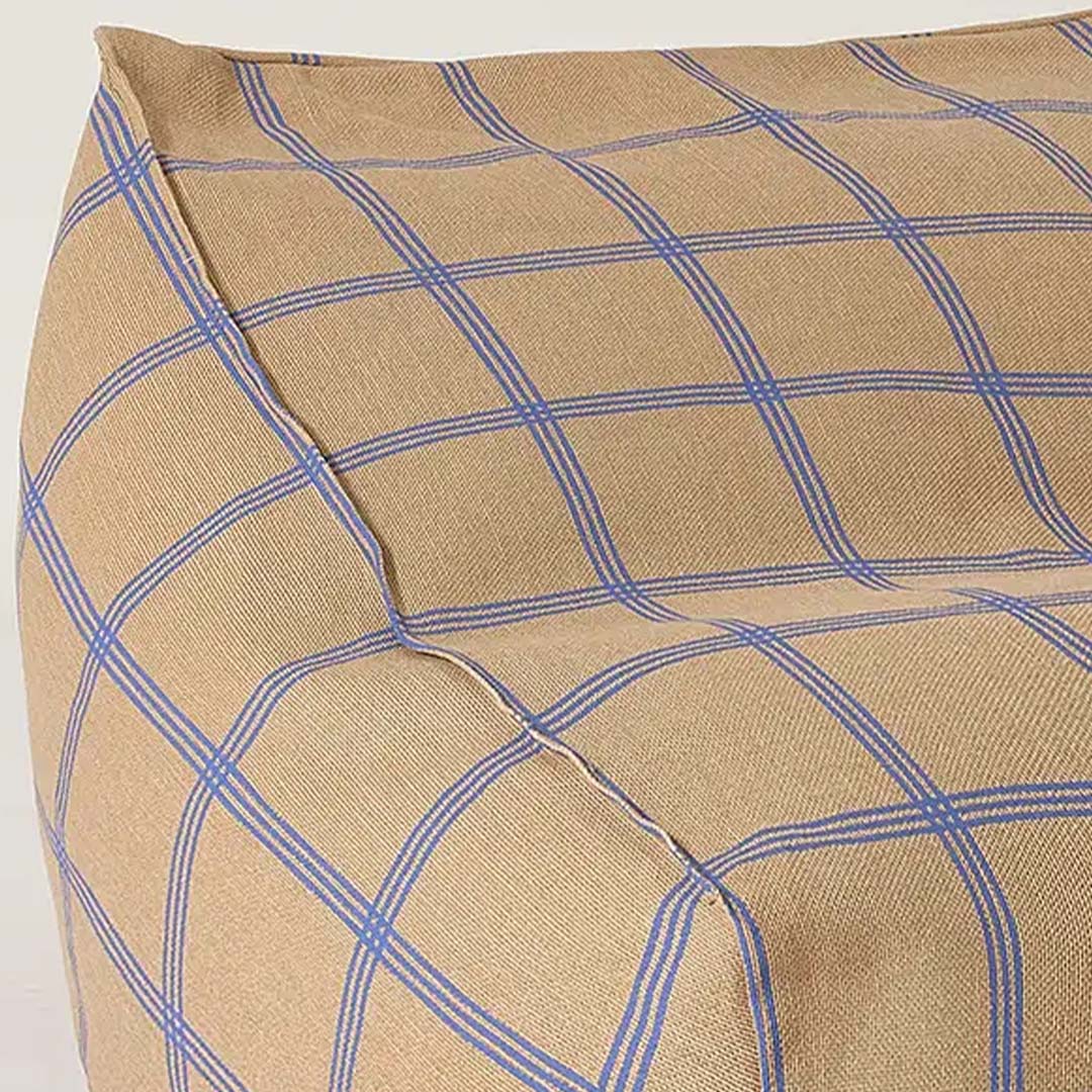 Nobodinoz zitzak vibes - brown blue windowpane