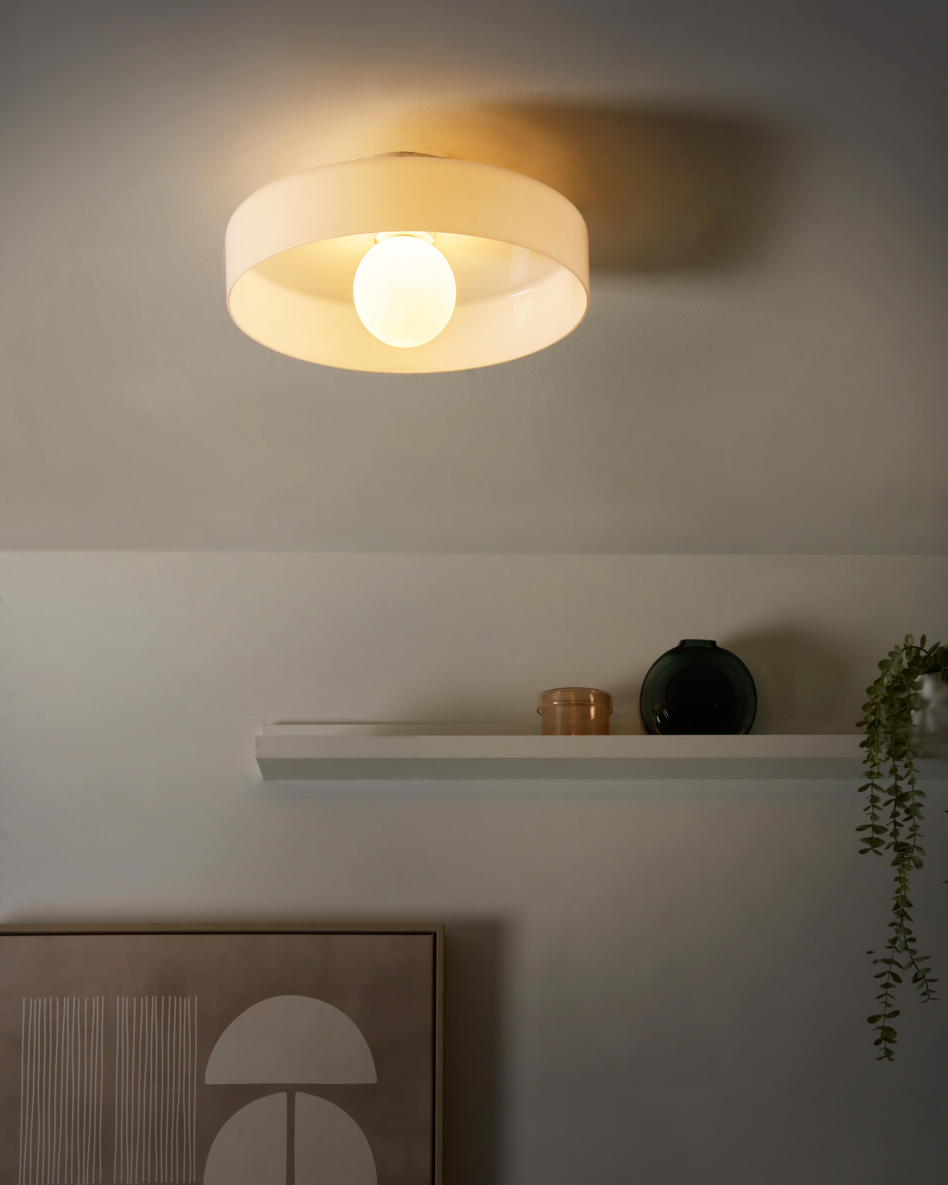 Plafondlamp LUGUSE Glas Wit