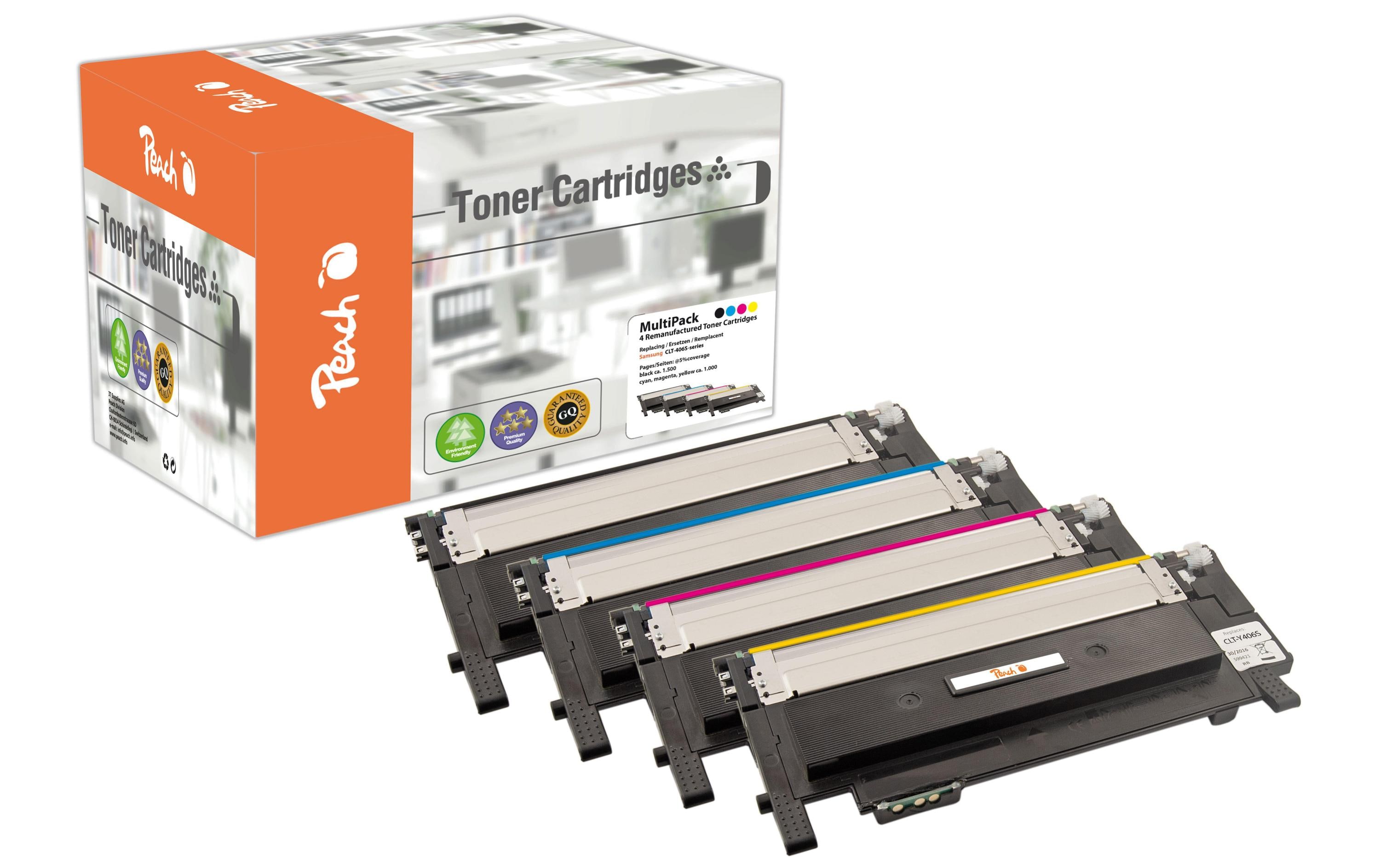 Tonerset Samsung CLT-406S BK, C, M, Y<br>Toner, Combi Pack Basic