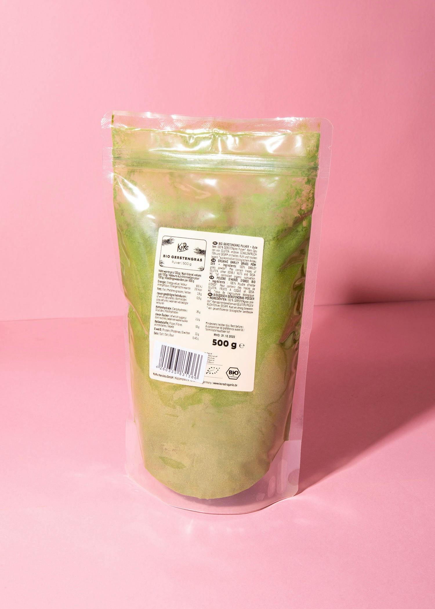 Bio Gerstengras Pulver 500 g