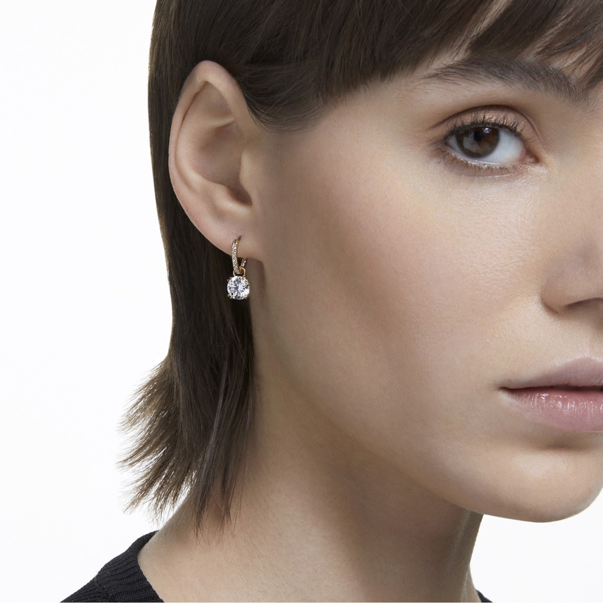 Boucles d'oreilles Swarovski Constella dorées