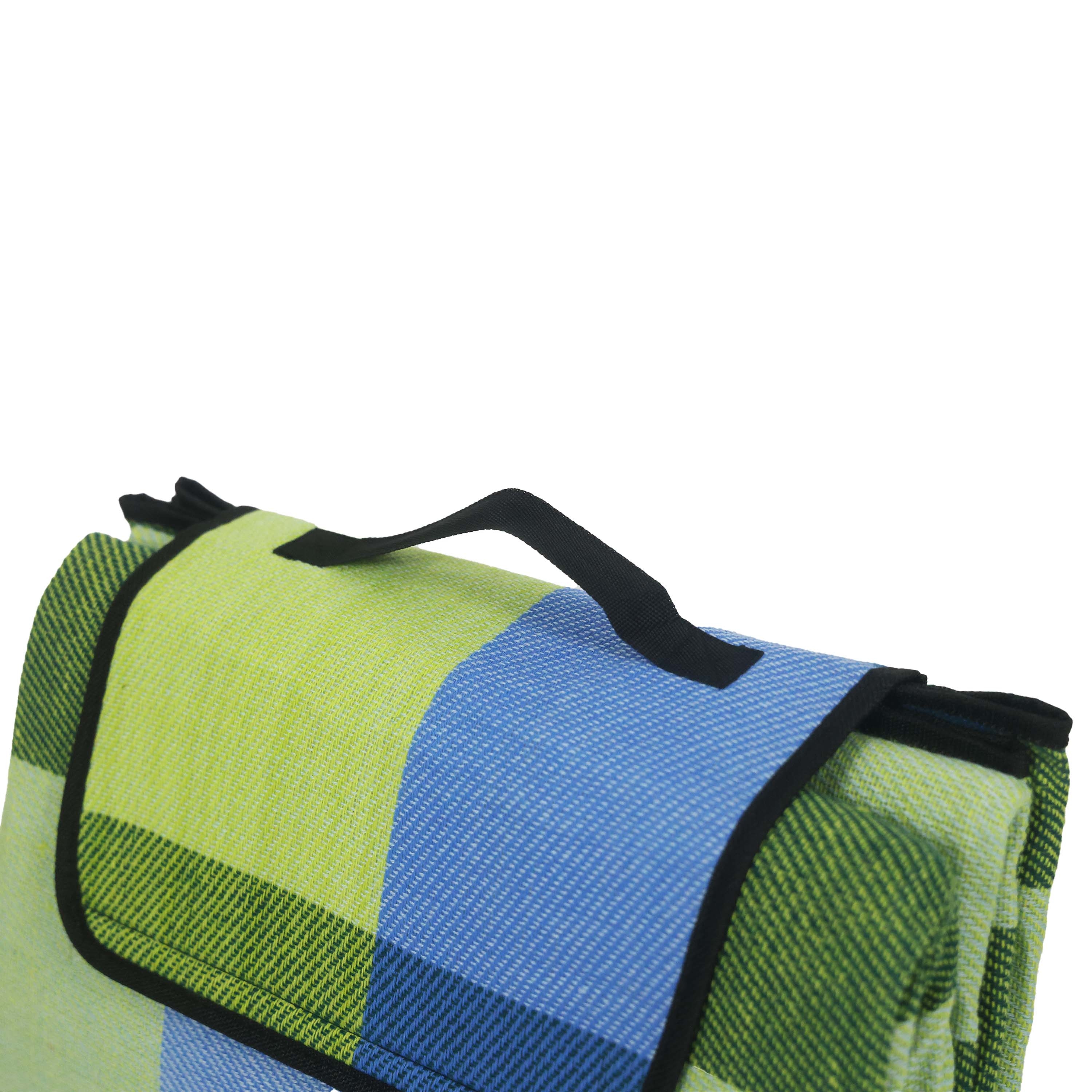Picknickdecke 200 x 150 cm grün/blau