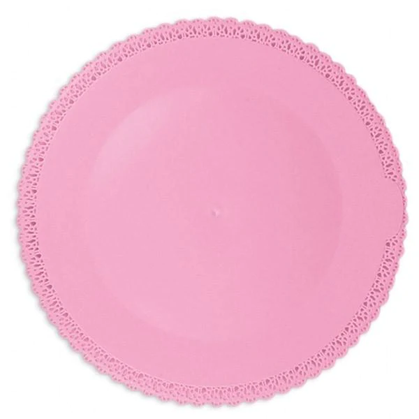 Plat dentelle rond Ø 32 cm - Rose Scrapcooking