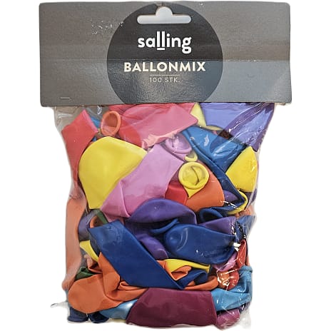 Ballonmix 100-pak - Multifarvet
