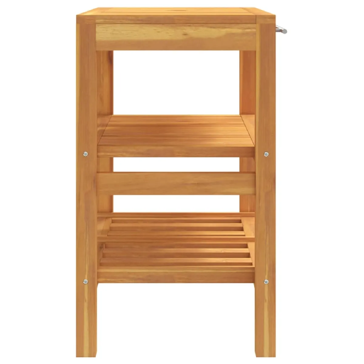 vidaXL Armoire Teck 2 Étagères