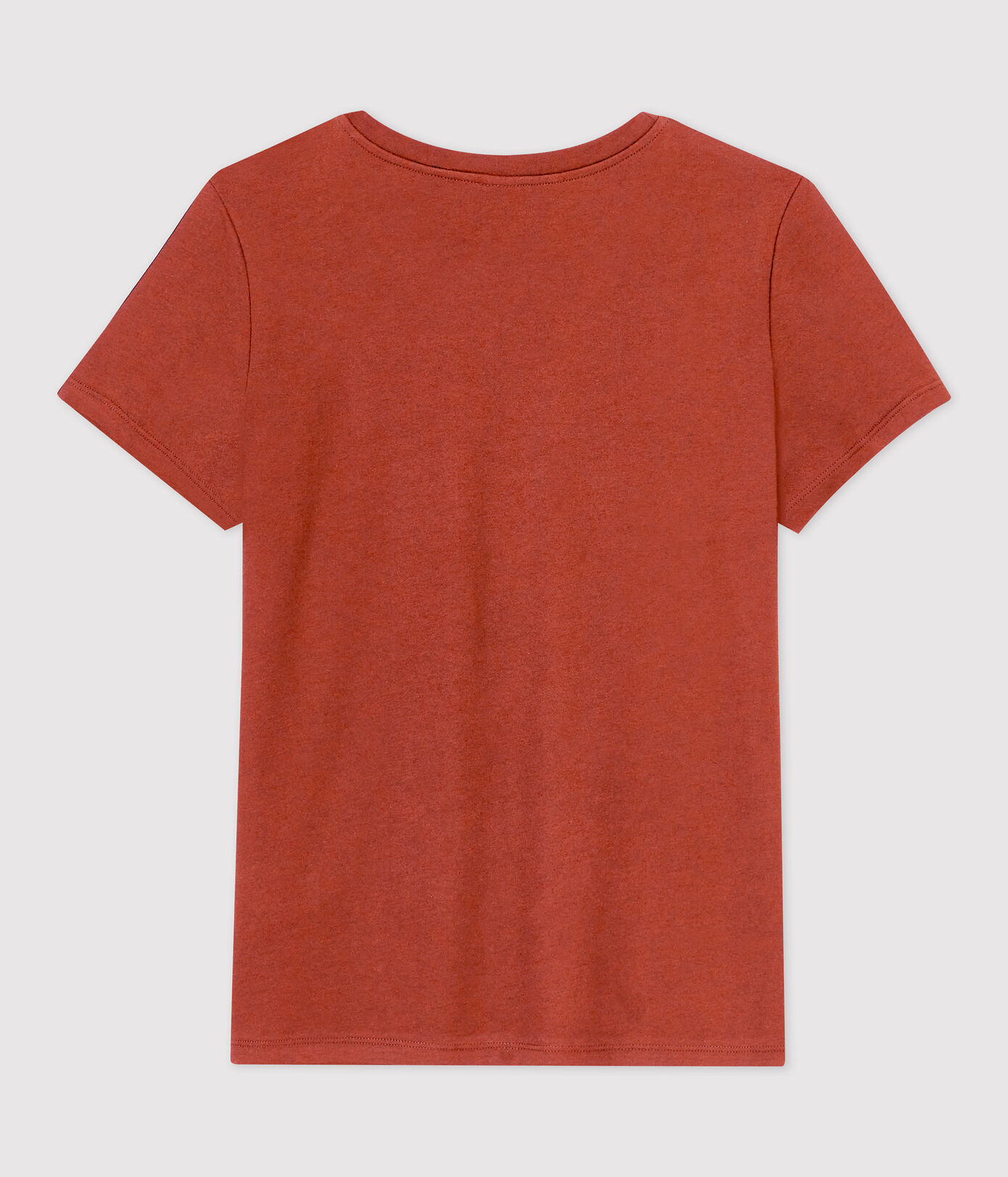 Tee-shirt LE DROIT col rond en coton bio Femme