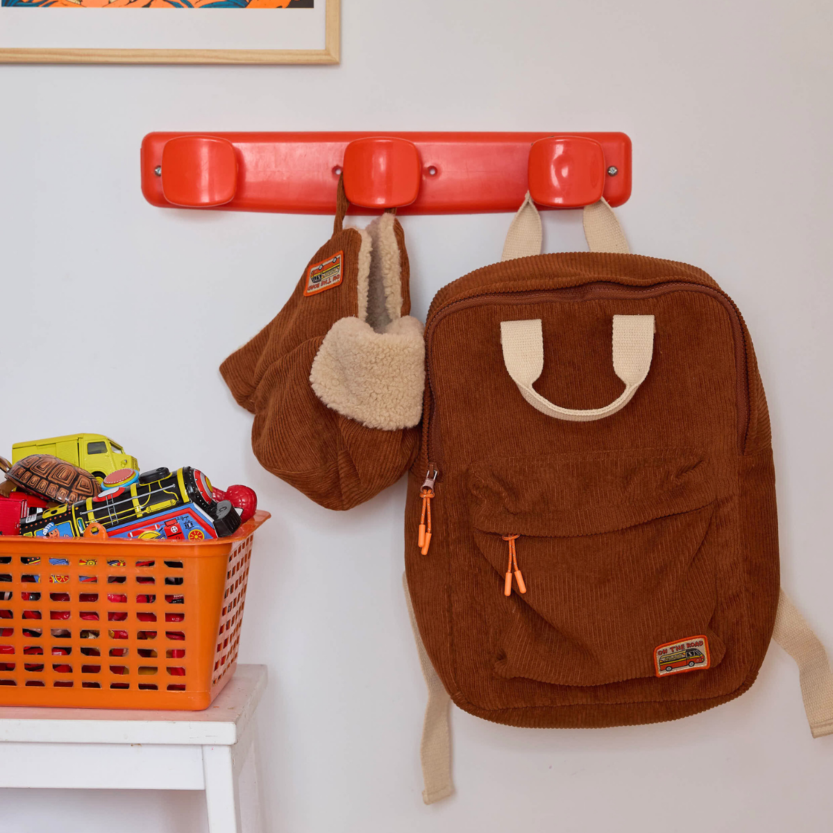 Chapka enfant velours marron - Road trip Petit toi