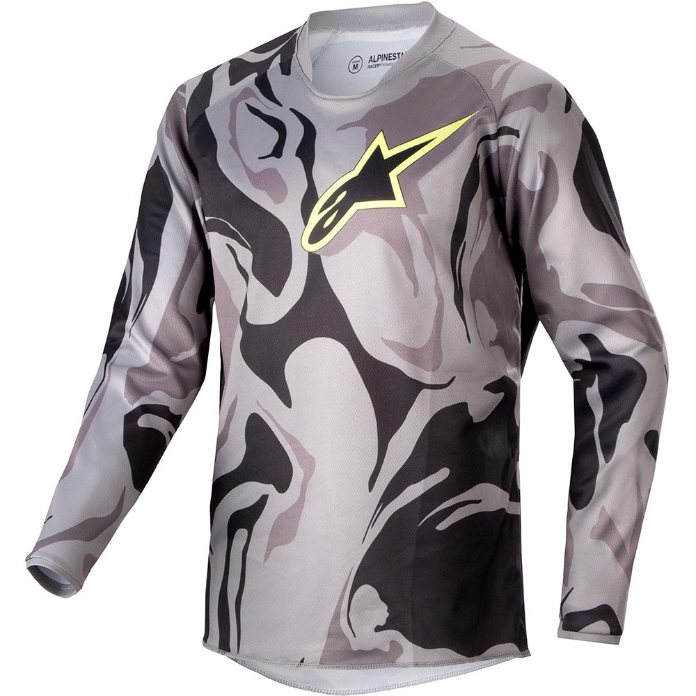Alpinestars - Maillot enfant Youth Racer Tactical Camouflage Gris / Noir