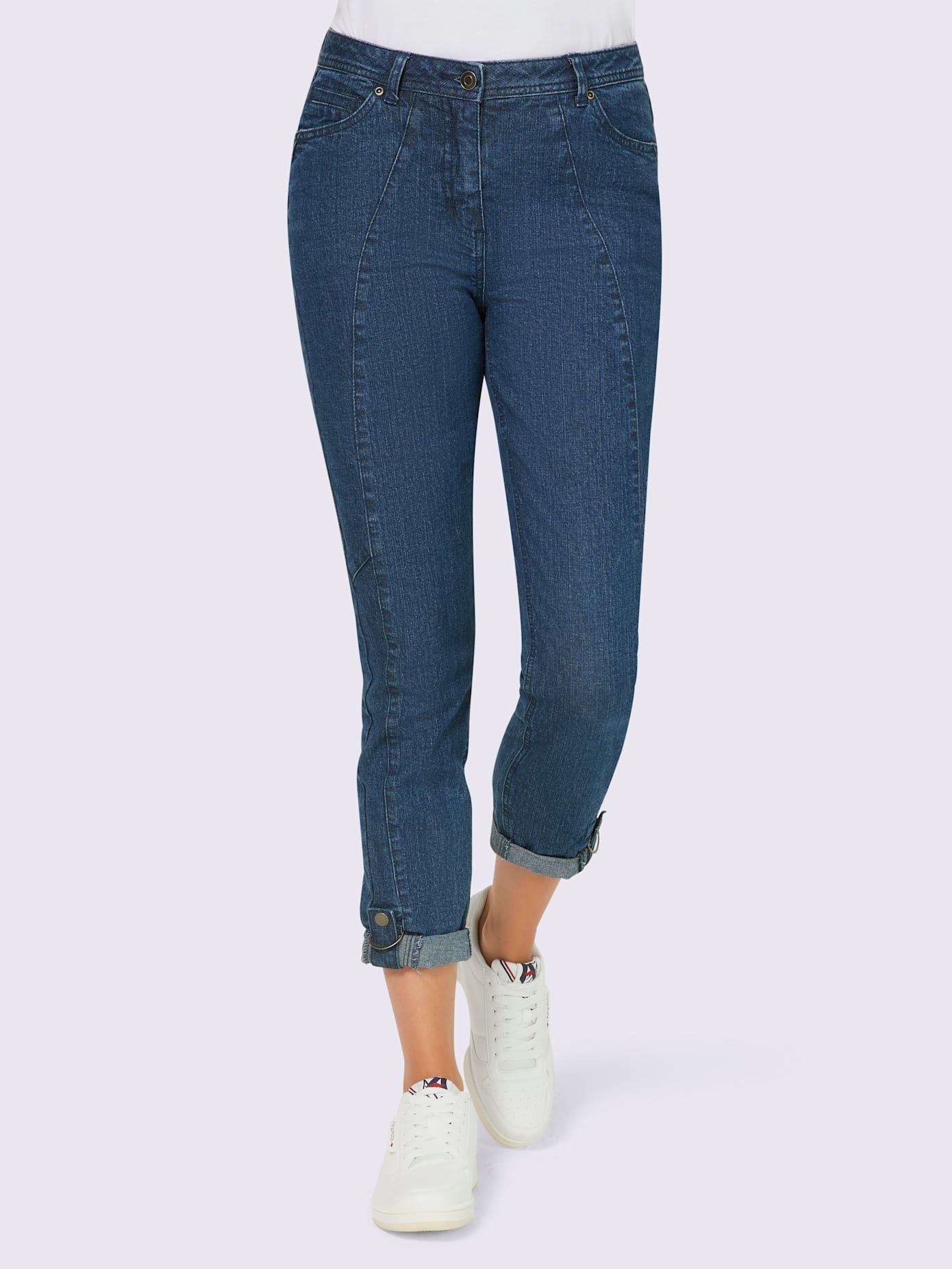 Pantalon bride et bouton-pression